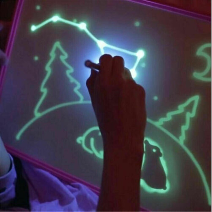 Drawing Pad 3D Magic 8 Light Effects Puzzle Board Sketchpad