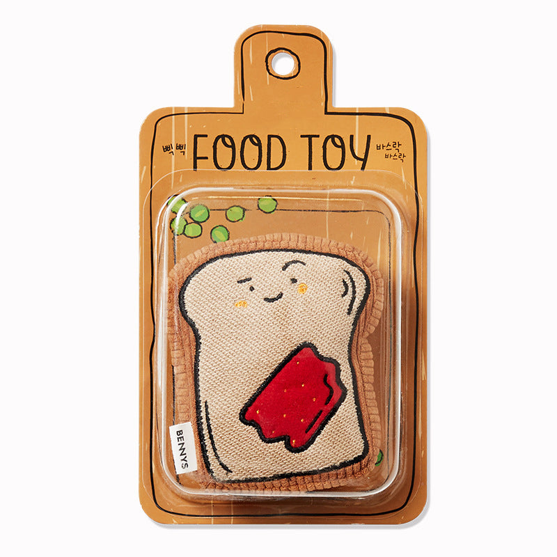 Egg, Avocado and Toast Dog Toy