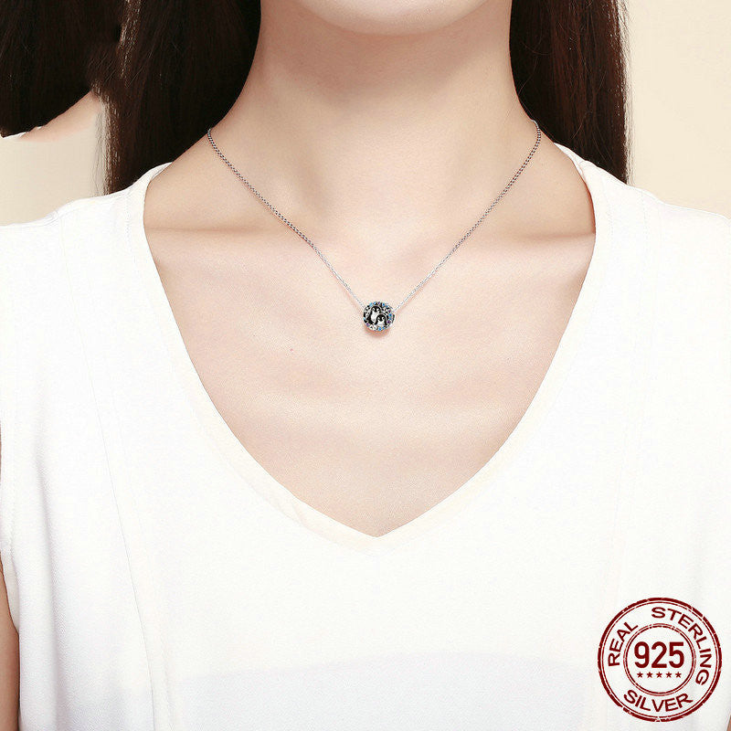 Sterling Silver Loose Beads Winter Penguin House