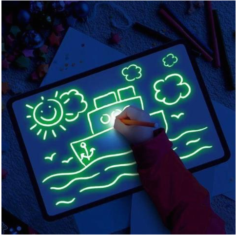 Drawing Pad 3D Magic 8 Light Effects Puzzle Board Sketchpad