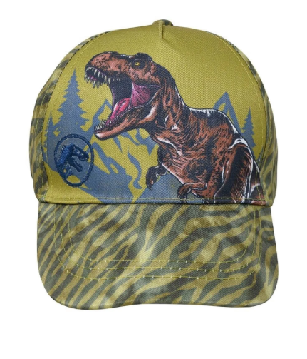 Official Jurassic World kids cap featuring a roaring T-Rex design! Adjustable fit, durable fabric, and adventure-ready style for boys and girls who love dinosaurs.