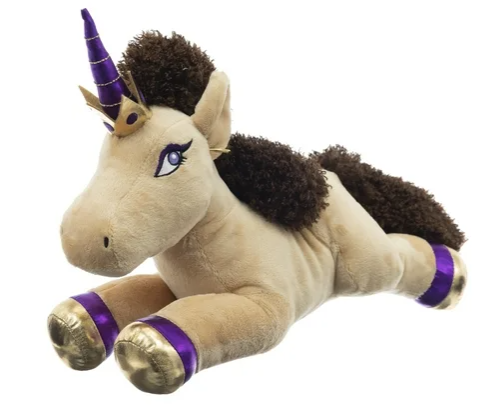 Afro Unicorn 13.75 inch Stuffed Plush Toy, Lying Unique