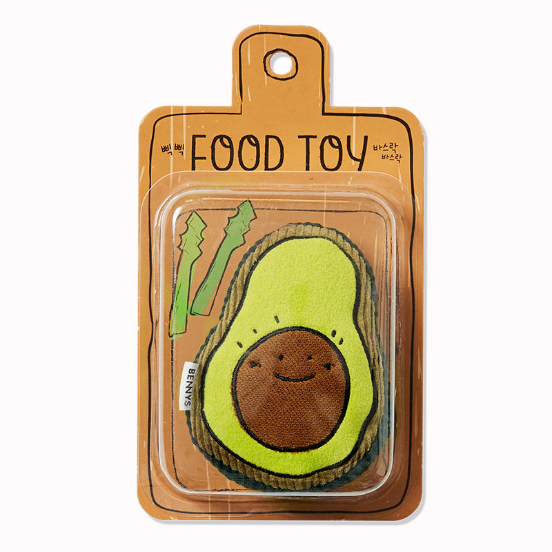 Egg, Avocado and Toast Dog Toy