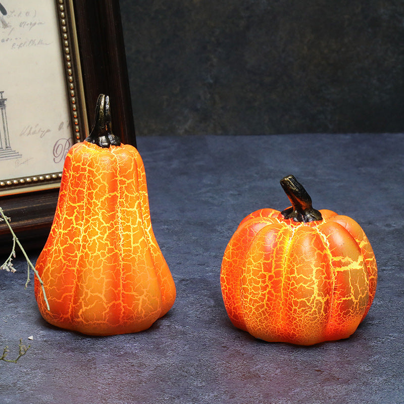 Halloween Pumpkin Lantern  with LED Candle Lamp