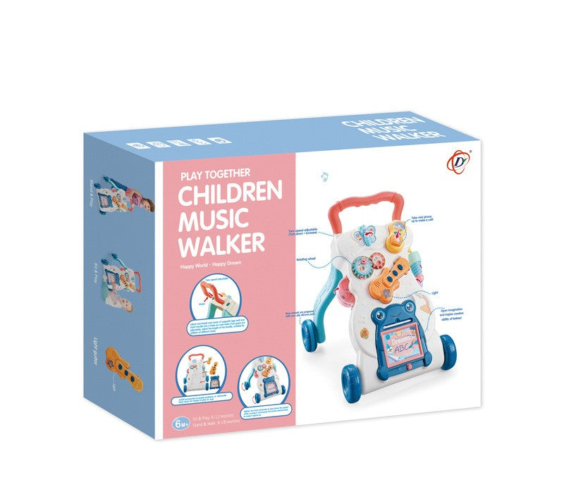 Children  Multi-functional Musical Walker Trolley Anti-rollover