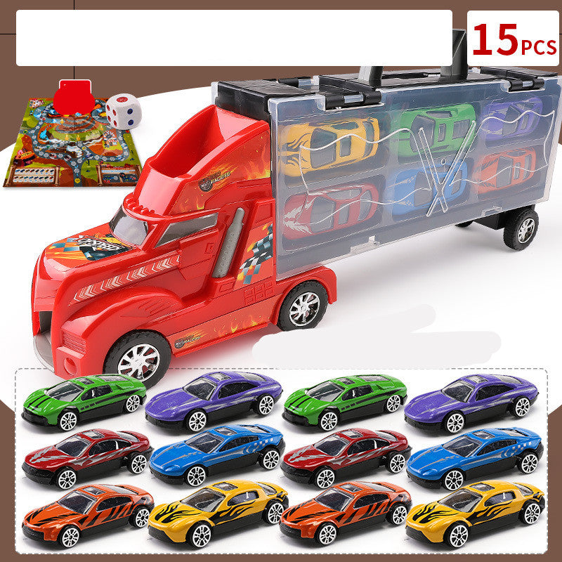 Children's Big Truck with Fast Cars