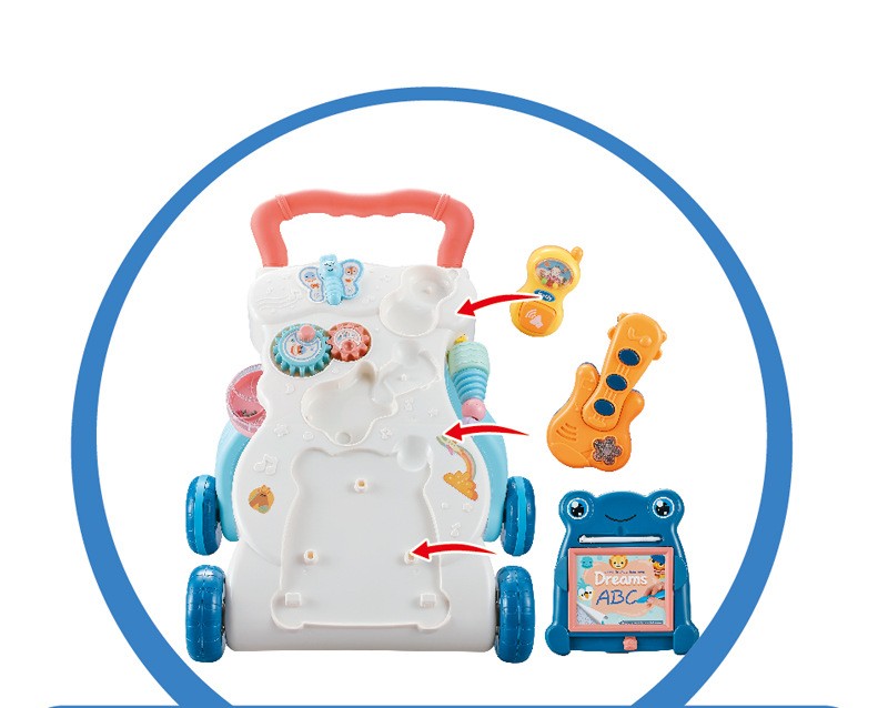 Children  Multi-functional Musical Walker Trolley Anti-rollover