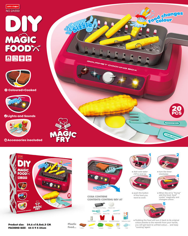 Kitchen Play Set with Color Changing Capabilities
