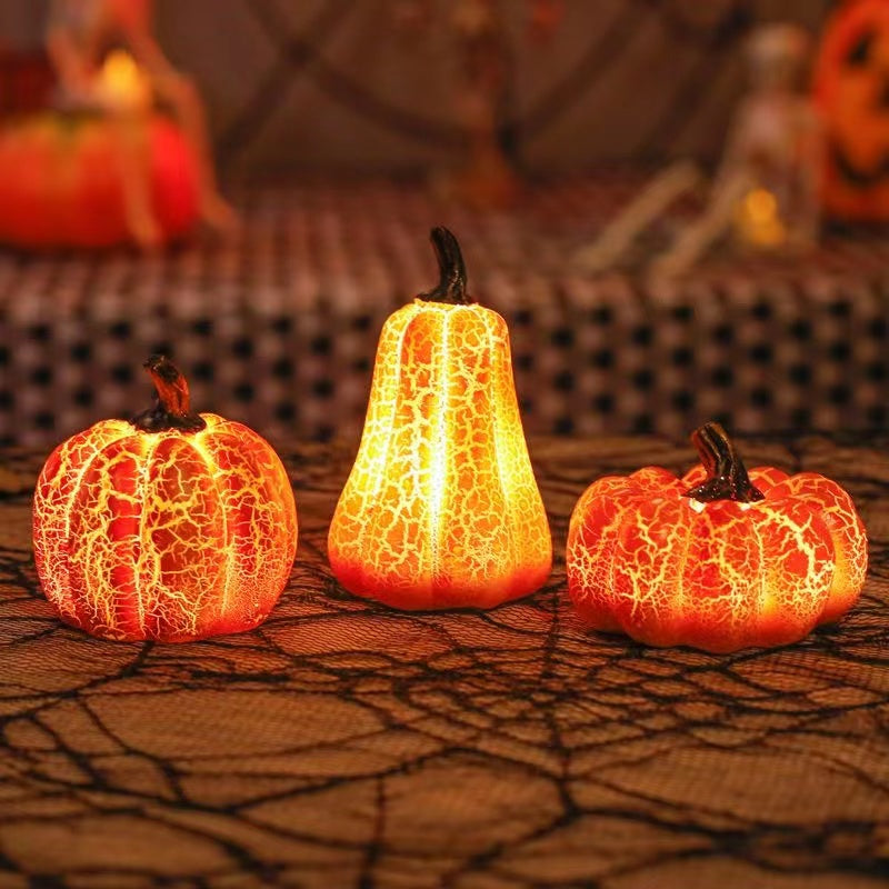 Halloween Pumpkin Lantern  with LED Candle Lamp