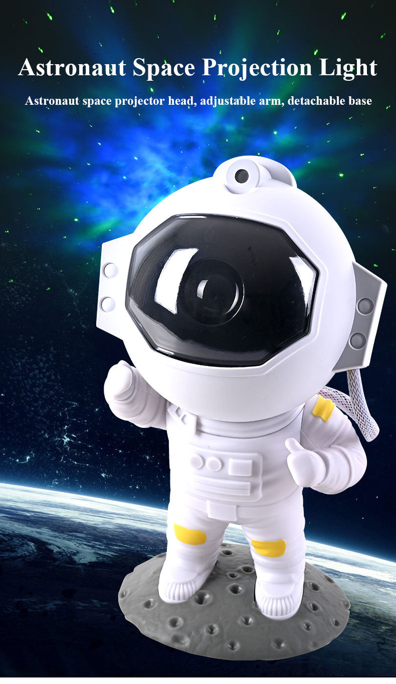 Astronaut Galaxy Star Projector Night Light – Space Room Décor with Remote Control