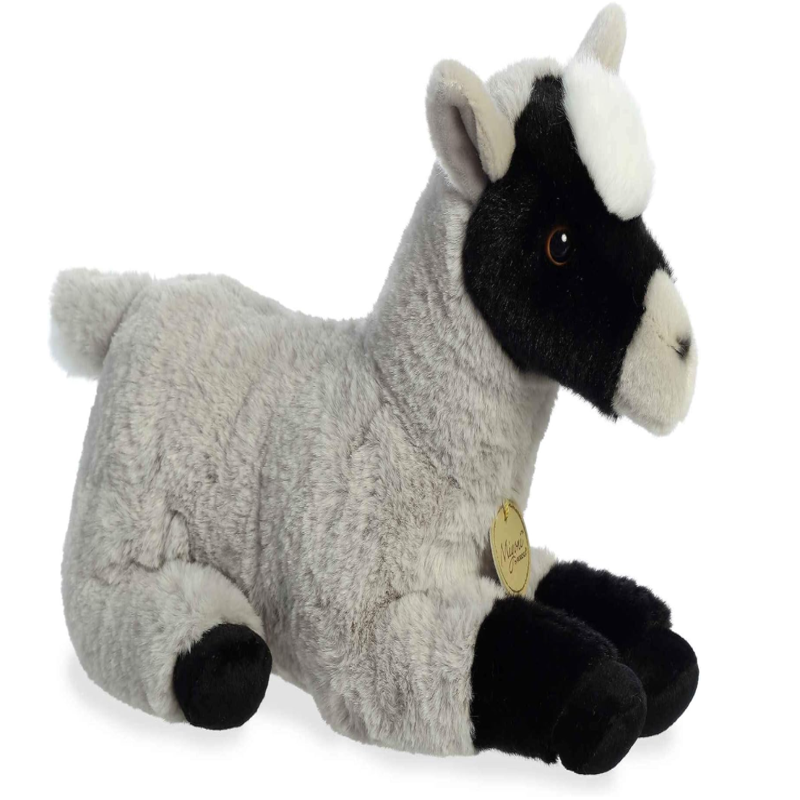 Aurora Pygmy Goat Plush toy goat on a white background
