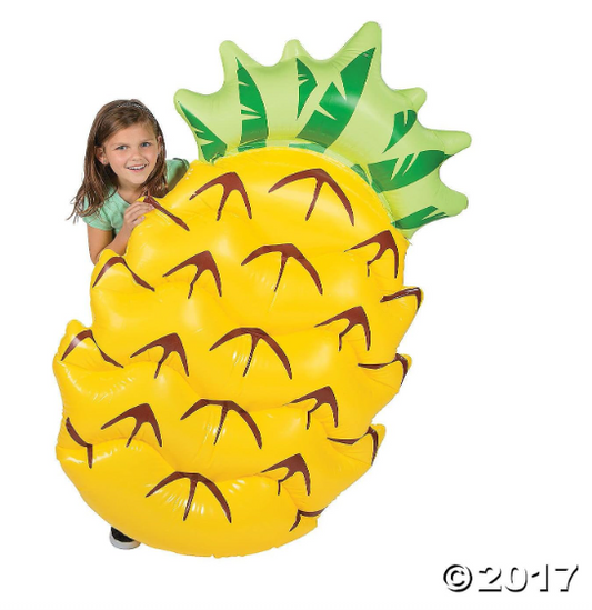 Jumbo Dreamy Pineapple Inflatable Pool Float Summertime Water Fun