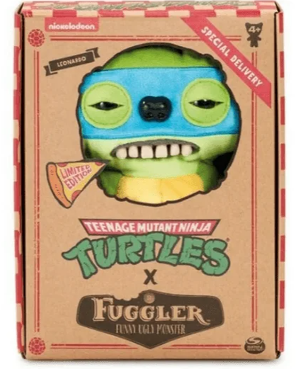 Fuggler toy with Teenage Mutant Ninja Turtles branding on packaging
