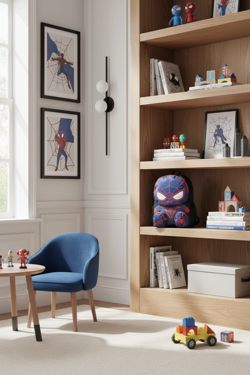 Spidey & Friends Miles Front Body 16 Backpack with 3 Zipper Pockets