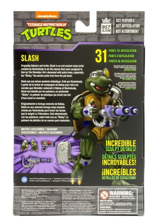 Teenage Mutant Ninja Turtles: Best Action Figure Set Wave 4 Slash 5" Figure for Kids Ages 8+