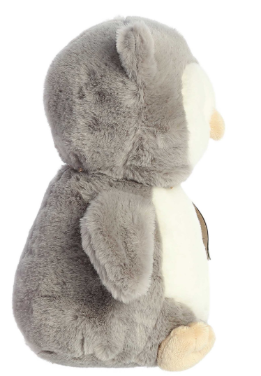 Plush toy owl  on a white background