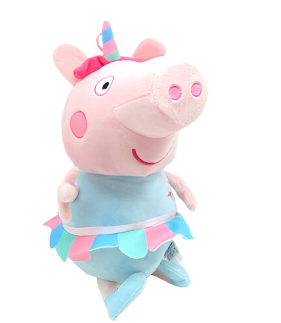 Peppa Pig Unicorn Plush Toy – 8” Soft Stuffed Animal