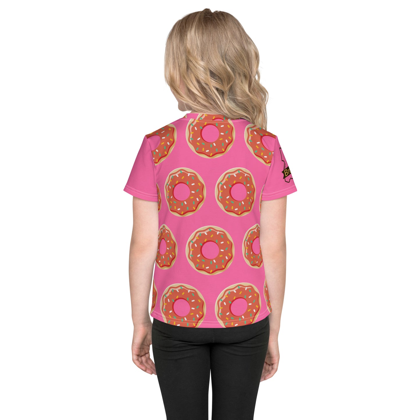 Pink Donuts Kids Crew Neck T-shirt