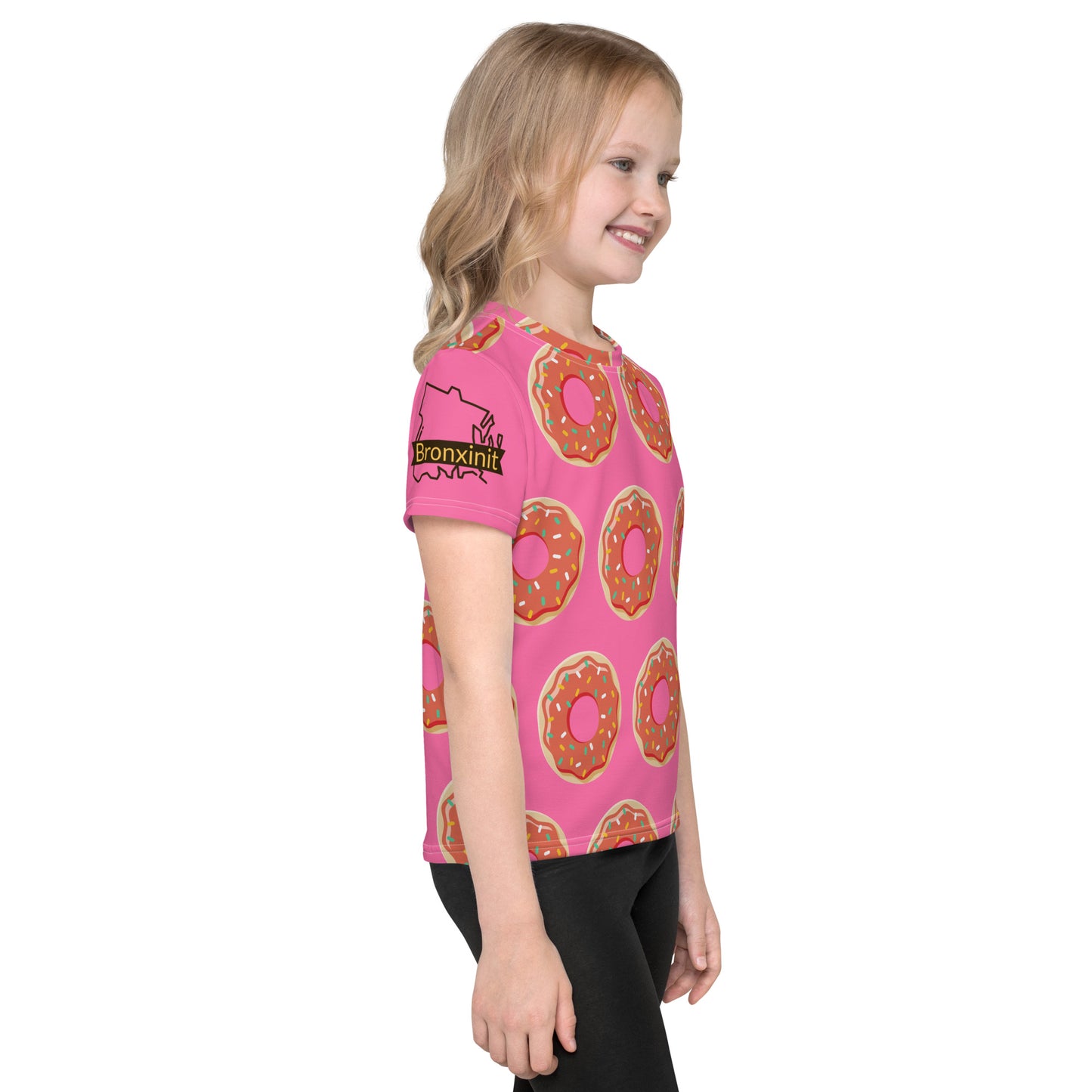 Pink Donuts Kids Crew Neck T-shirt