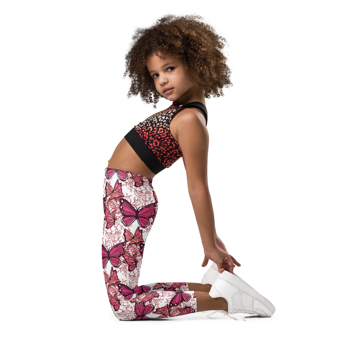 Pink Butterflies Kid's Leggings