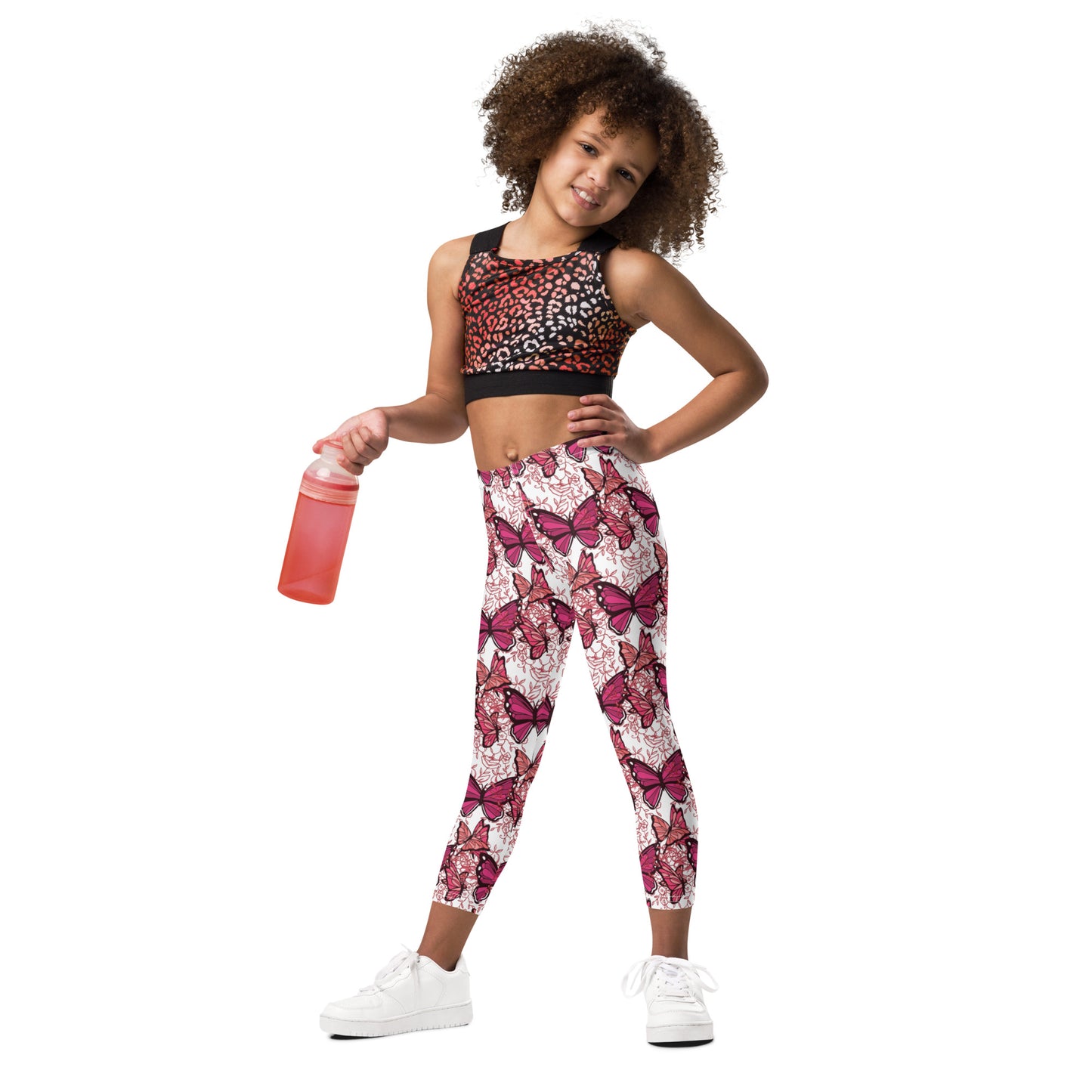 Pink Butterflies Kid's Leggings