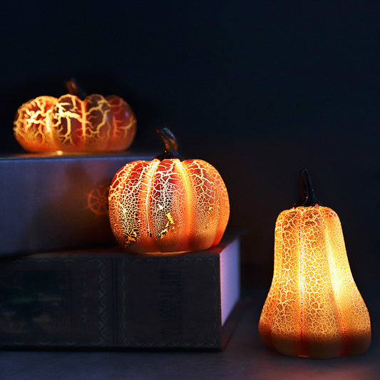 Halloween Pumpkin Lantern  with LED Candle Lamp