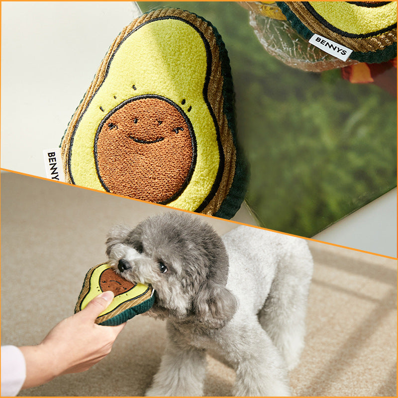 Egg, Avocado and Toast Dog Toy