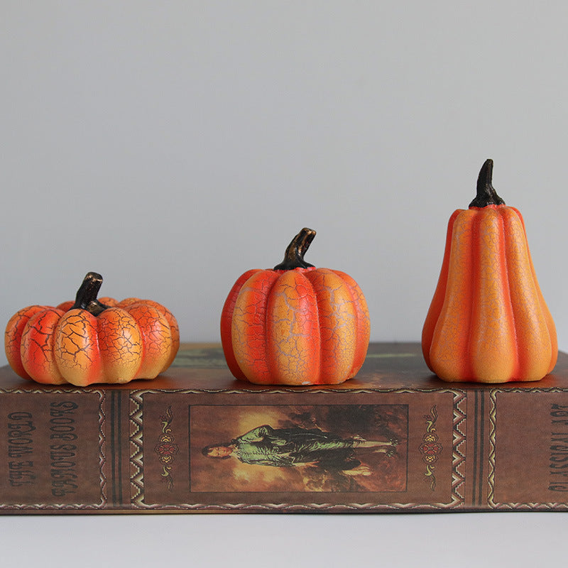 Halloween Pumpkin Lantern  with LED Candle Lamp