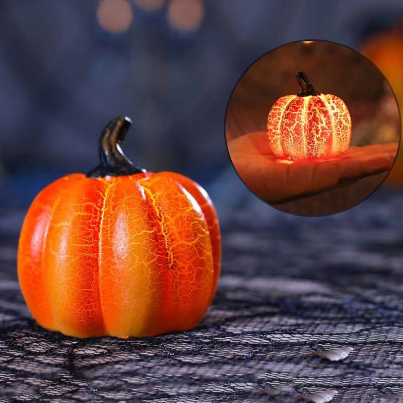 Halloween Pumpkin Lantern  with LED Candle Lamp