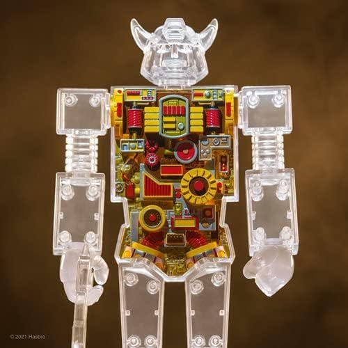 Super7 Super Cyborg Transformers Bumblebee (Clear) - 10" Transformers Action Figure Classic Cartoon Collectibles and Retro Toys